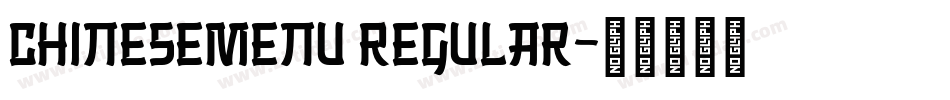 ChineseMenu Regular字体转换